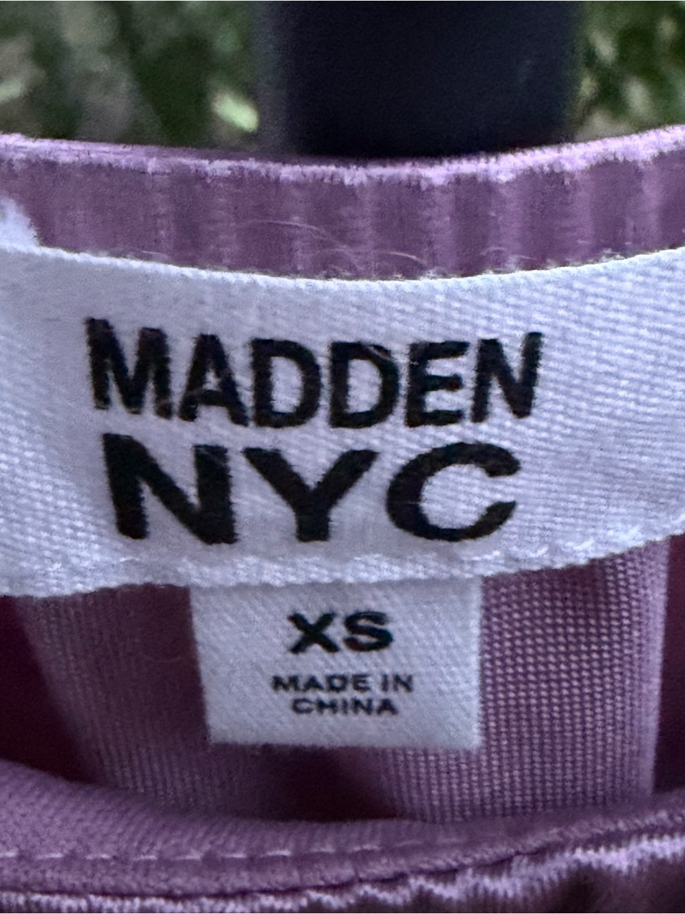 Corset Emma Mauve/ Purple Satin Puff-Sleeve Blouse by Madden NYC Size XS - Picture 5 of 15
